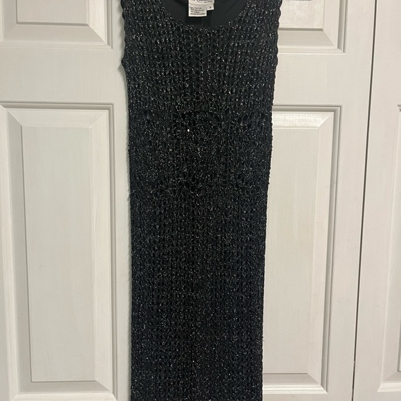 Rimini by Shaw Dresses & Skirts - Vintage Rimini by Shaw Black/Silver Metallic Dress Size 2